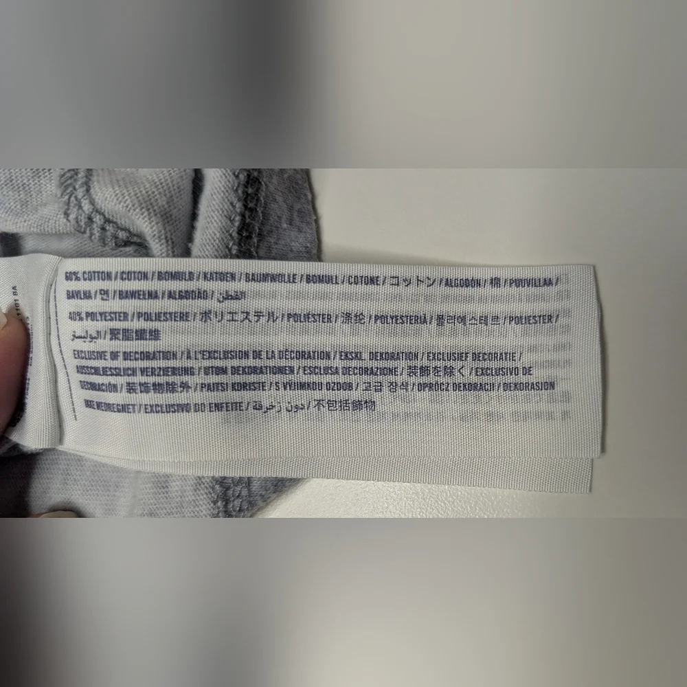 Abercrombie Kids Boys 13/14 Long Sleeve Shirt Black-Light Gray Gradient - Picture 6 of 9